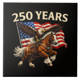 250 Aniversário EUA Cavalo Ocidental Águia