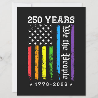 250 Anos de Aniversário de 250 anos EUA LGBT Pr