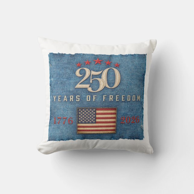 250 Anos de Liberdade - Almofada (Frente)