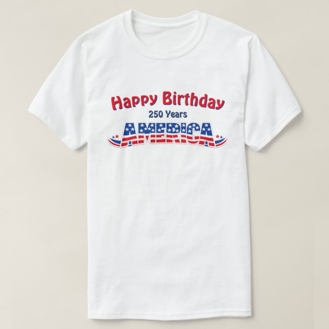 250 Anos EUA -32a Camiseta (Frente do Design)