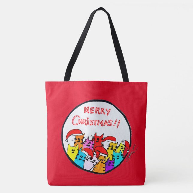 258 - Bolsa de gatos de Natal (Frente)