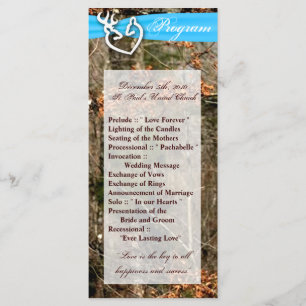 25 4x9 Programa de Casamento Caçando Deer Doe Buc
