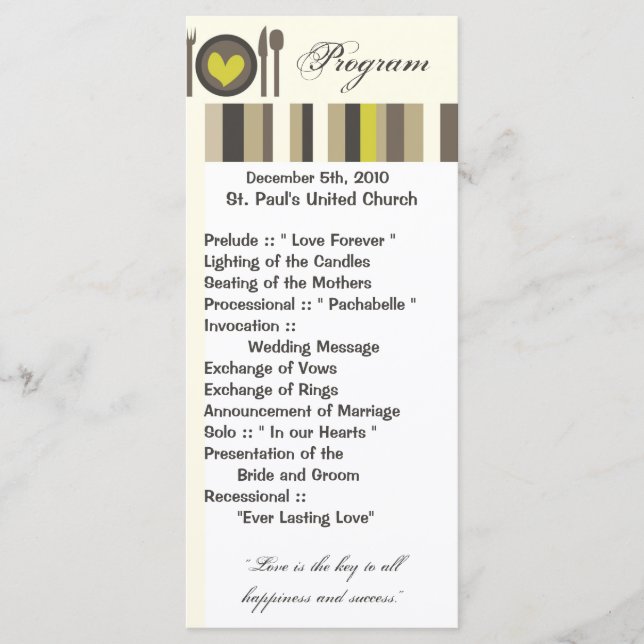 25 4x9 Programa de Casamento Casamento China Placa (Frente)