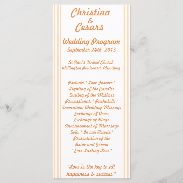 25 4x9 Programa de Casamento de Pássaros de Amor S (Frente)