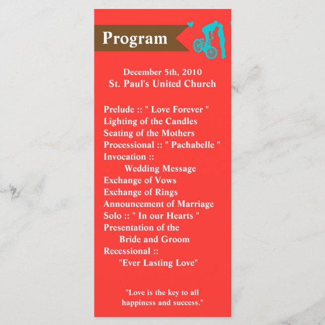 25 4x9 Programa de Casamento Teen Love Casal on Bi (Frente)