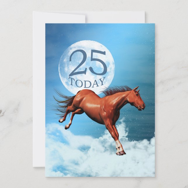 25 aniversário Espírito convite de festas (Frente)