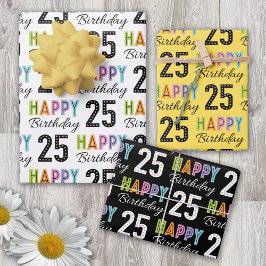 25 Birthday Bold Colorir