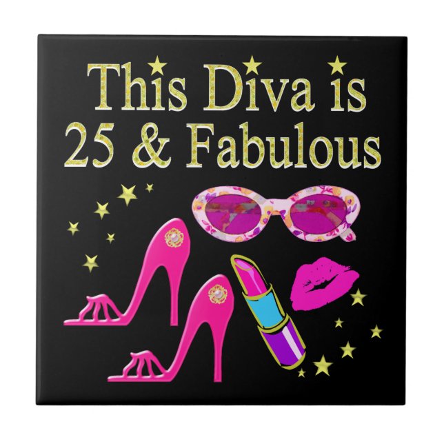 25 BIRTHDAY FABULOUS DIVA DESIGN (Frente)
