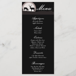 25 Cartões de Menus Caçadores de Lua