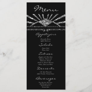 25 Cartões Menu Arte Deco Roaring 20s Gatsby Styl