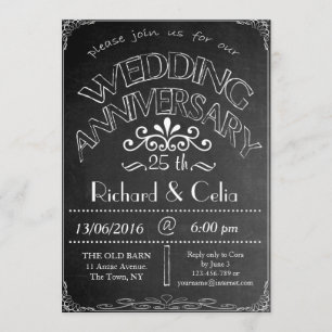 25 de Convite para Casamento de Chalkboard