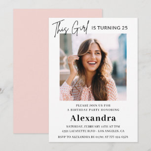 25 de convites Foto Elegante Mulher Elegante