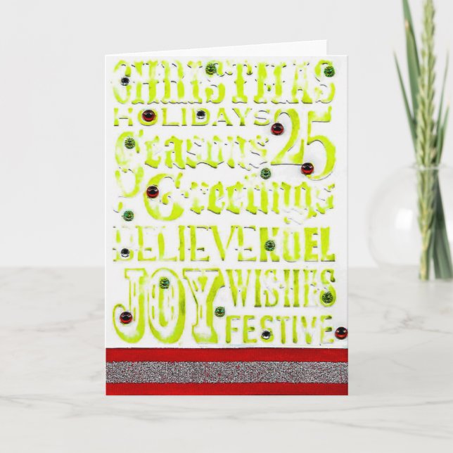 25 dias de cartão de saudação de Natal (Frente)
