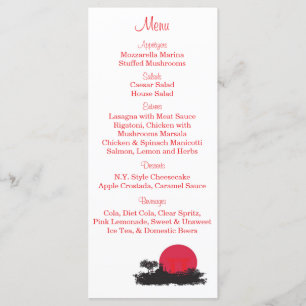 25 Etiquetas do menu Sun Wedding Ascensão japonesa