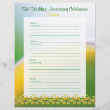 25 Páginas do Livro de Convidados do Partido do An