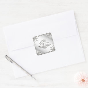 25o Etiquetas do aniversário de casamento
