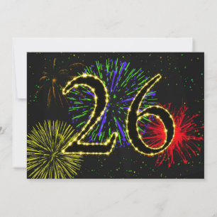 26º convite à festa de aniversário