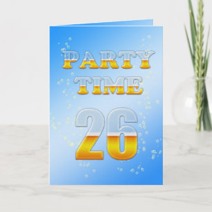 26º convite de aniversário com muita cerveja