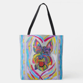 268 - Schnauzer Love Tote Bag