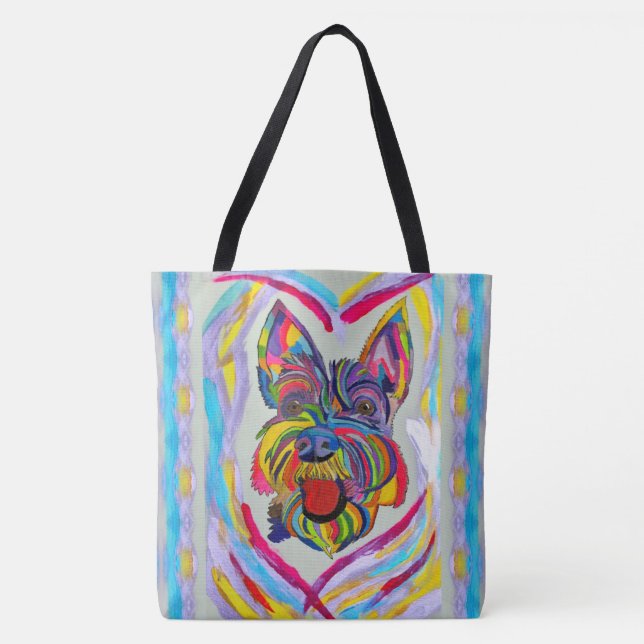 268 - Schnauzer Love Tote Bag (Frente)