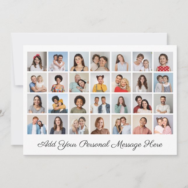 28 Colagem de Fotos Adicione Sua Própria Placa Pla (Frente)