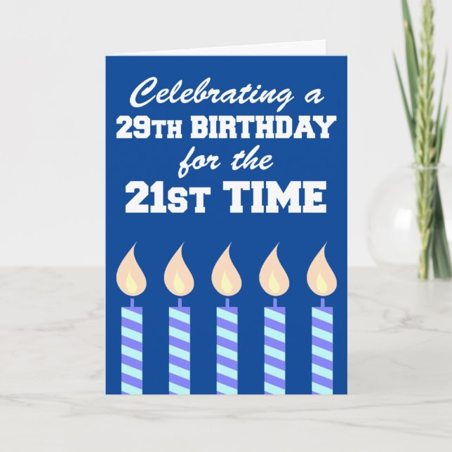 29º Aniversário 31ª Vez 50º Cartão (Frente)