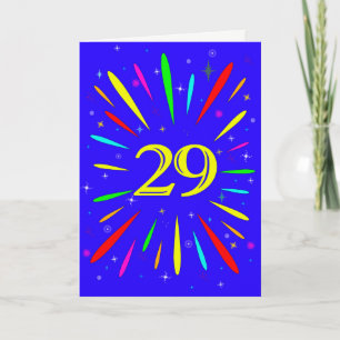 29º Cartão de Explosão de Aniversário