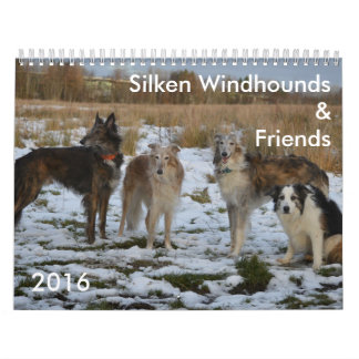 2 2016 calendários macios de Windhounds & de