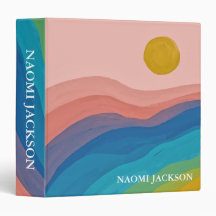 Abstrato Art Colorido de Volta à Escola Personaliz