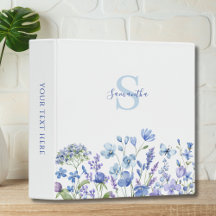 Aglomerador de Anéis 3 de Flor 3 Azul Personalizad