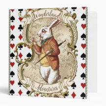 Alice Personalizada no Binder do Livro da Maravilh