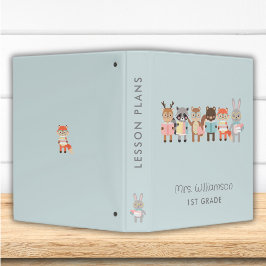 2.54cm Fichário animais bonitos com livros
