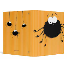 Aranhas de Halloween de Fofinho bonito Binder 1,0"