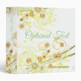 2.54cm Fichário Beaded Floral