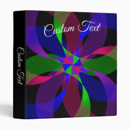 2.54cm Fichário Binário Geométrico Híbrido 2D 3D