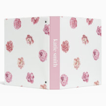 Binário Personalizável de Flor Rosa