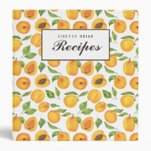 Binder de Receita Apricot Dourada