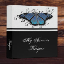 Binder de Receita da Borboleta de Sapphire