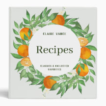 Binder de Receita de Laranjas Valencia