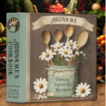 Binder Ring Mason Jar 3 do País de Vintage Rustic