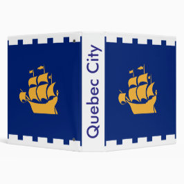 2.54cm Fichário Binder with Flag of Quebec City, Canada