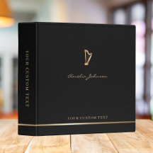 Black Concert Music Ensemble Harp Elegant Na moda