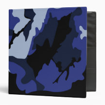 Camo Azul, 3 Binder Anel
