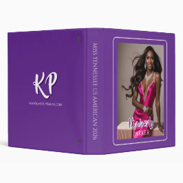 2.54cm Fichário Capa de Arquivo de Concurso Roxa Color Pop