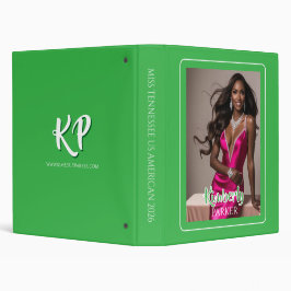 2.54cm Fichário Capa de Arquivo de Desfile Verde Color Pop