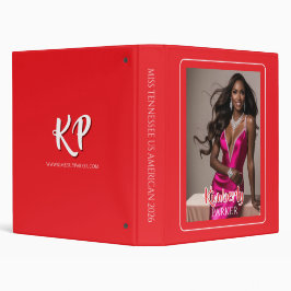 2.54cm Fichário Capa de Arquivo de Desfile Vermelho Color Pop