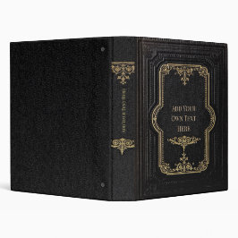 2.54cm Fichário Capa Personalizada de 3 Argolas Vintage