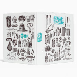 2.54cm Fichário Carte du Jour Recipiente Binder