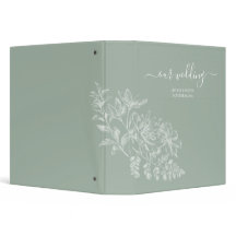Casamento 3 do Elegante Sage Green e White Script