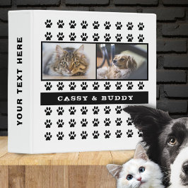 2.54cm Fichário Cat and Dog Pet Paw Print 2 Photo Album